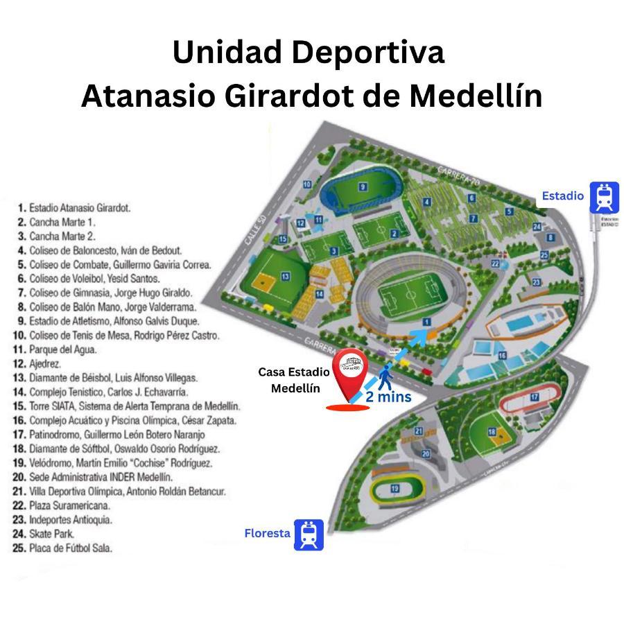 Casa Estadio Medellin ! Apartamentos Renovados En Excelente Ubicacion Laureles Estadio Экстерьер фото