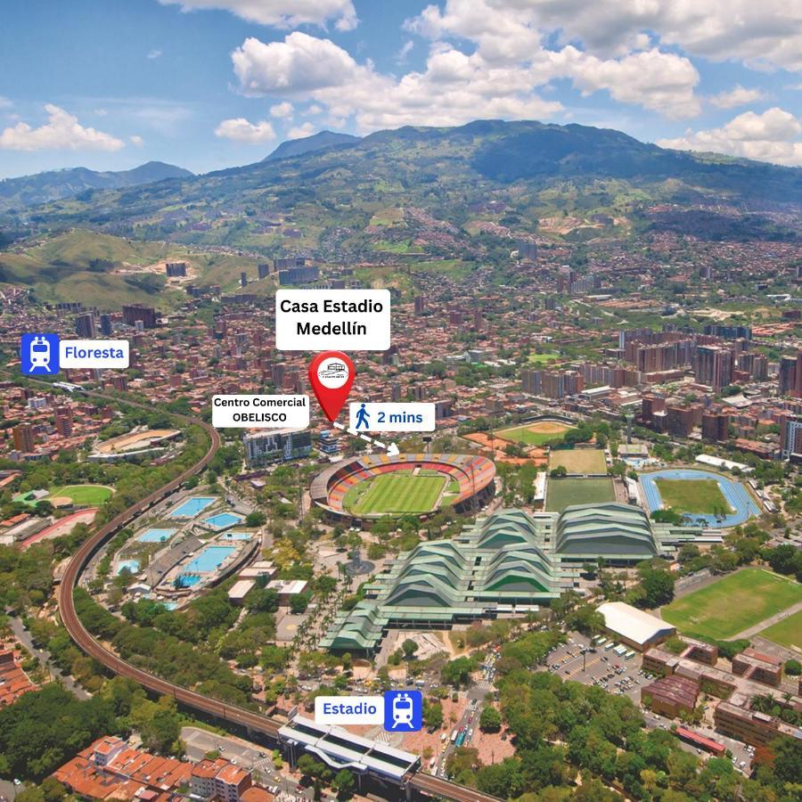 Casa Estadio Medellin ! Apartamentos Renovados En Excelente Ubicacion Laureles Estadio Экстерьер фото